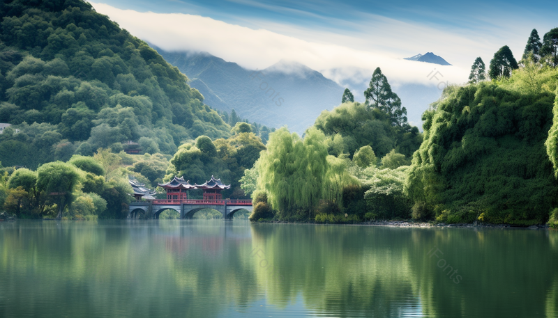 户外丽江公园自然风光山水景观风景摄影图,高清,摄影图,摄影图片,图片大全,摄影图免费下载